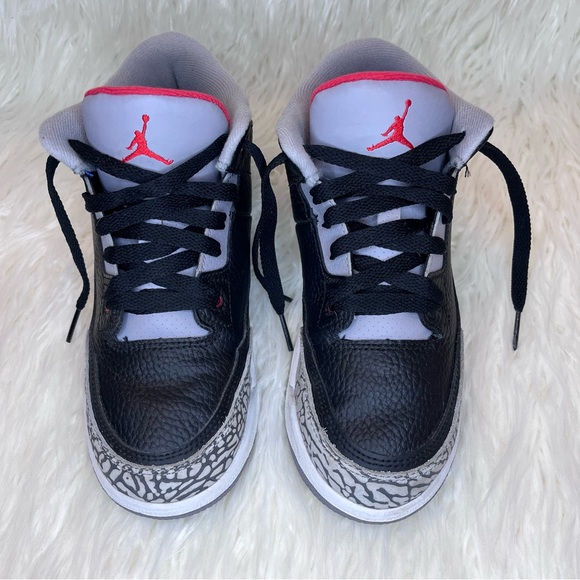 Nike Air Jordan 3 Retro OG PS Black Cement 3Y - Picture 3 of 13